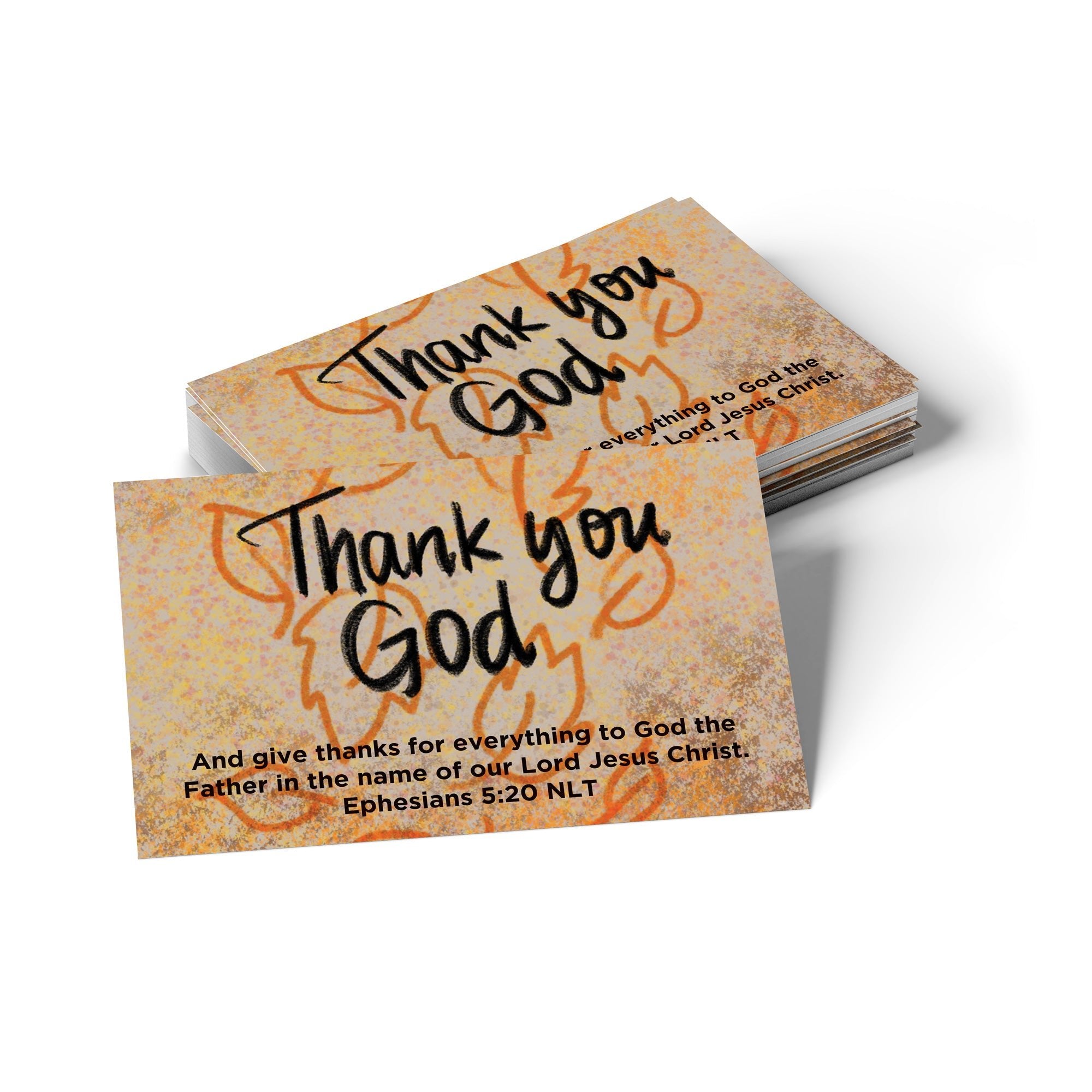 Thanksgiving, Pass Along Scripture Cards, Thank You God, Ephesians 5:20, Pack of 25
