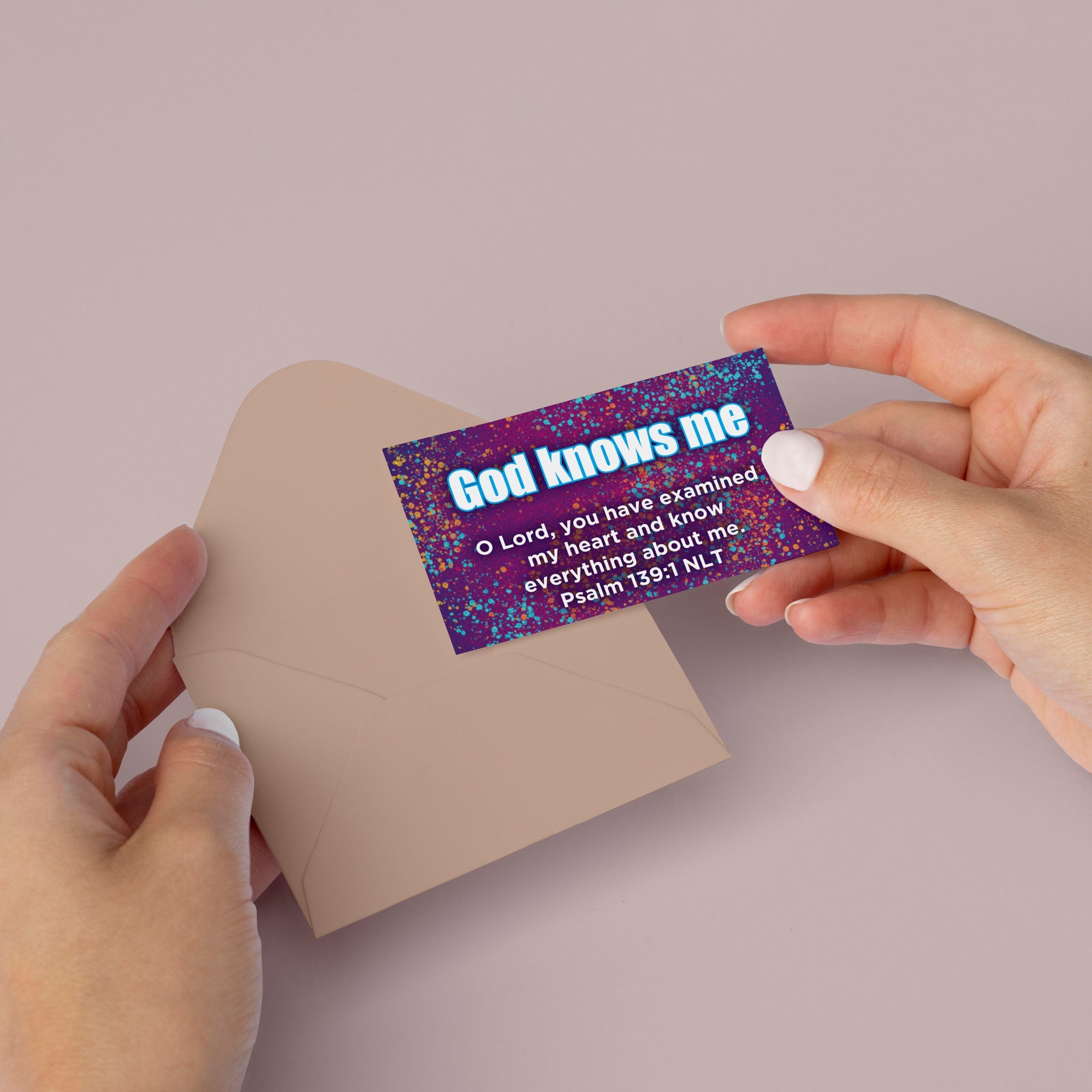 Children's Pass Along Scripture Cards - God Knows Me, Pack of 25