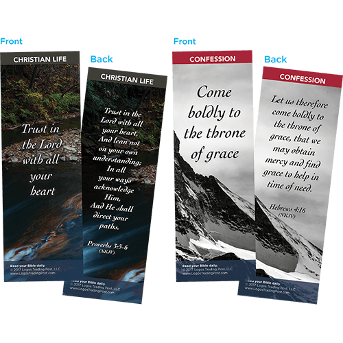 Bible Verse Bookmarks Variety Pack of 60 - Assortment 3