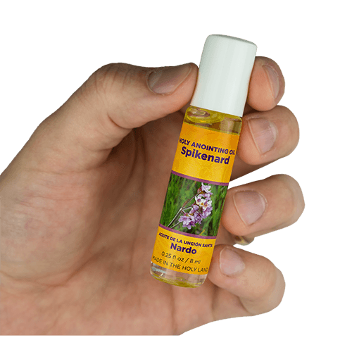 Spikenard Anointing Oil from Israel, Bulk Set of 6 Roll On Bottles, 1/4 oz Each, Made in the Holy Land of Jerusalem, Prayer Gift for Pastors & Priests, Aceite Ungido de Nardo