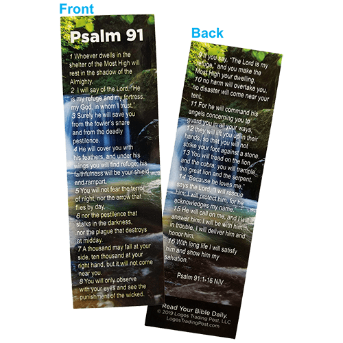 Psalm 91 - The Lord is My Refuge Bookmarks, Pack of 50 - Christian Bookmarks
