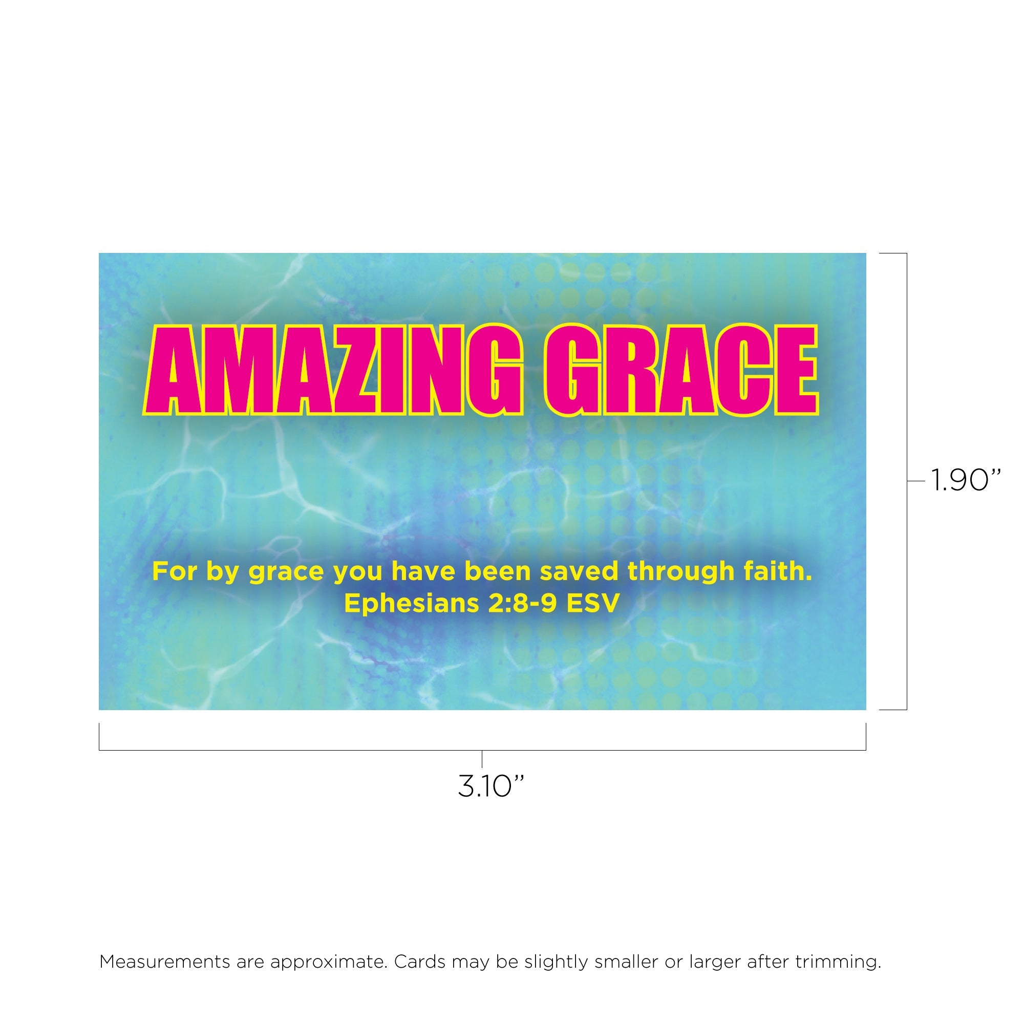 Children's Pass Along Scripture Cards - Amazing Grace, Pack of 25