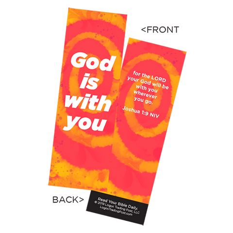 Children's Christian Bookmark, God is With You, Joshua 1:9 - Pack of 25 - Christian Bookmarks