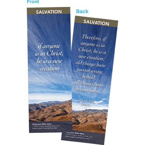 If Anyone if in Christ, He is a New Creation Bookmarks, Pack of 25 - Christian Bookmarks