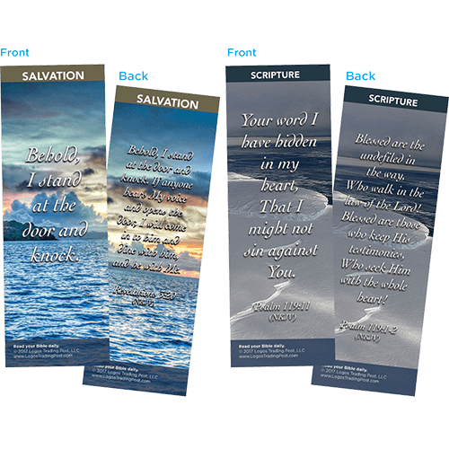 Bible Verse Bookmarks Variety Pack of 60 - Assortment 7