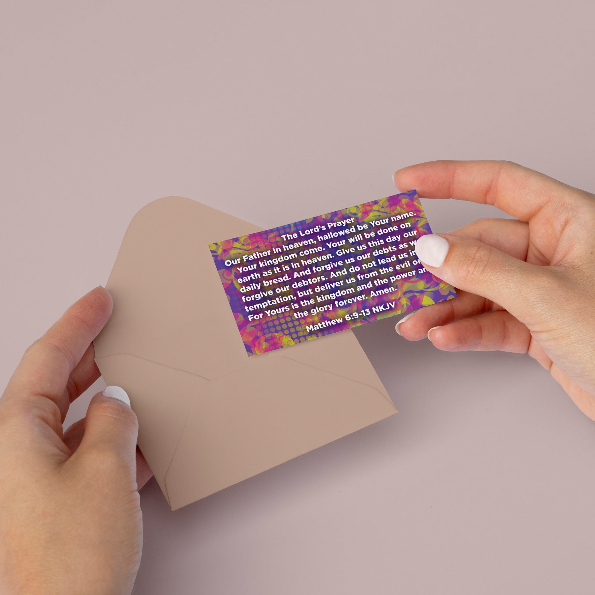 Children's Pass Along Scripture Cards - The Lord's Prayer, Pack of 25