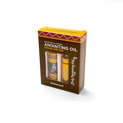 Spikenard Anointing Oil from Israel, Deluxe Gift Box Set - Gold
