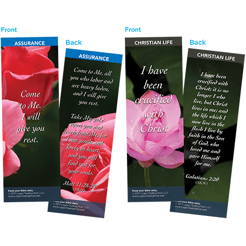 Bible Verse Bookmarks Variety Pack of 60 - Assortment 2