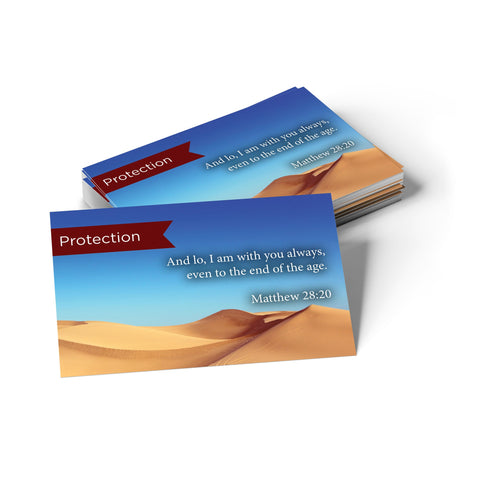 Pass Along Scripture Cards, Protection, Matt 28:20, Pack 25