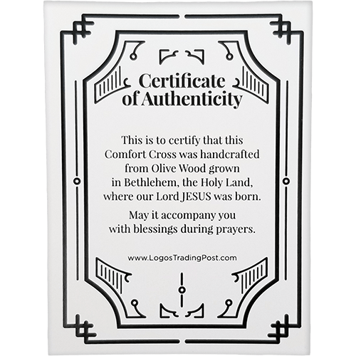 Boys Baptism - Medium Deluxe Comfort Cross in Gift Box Certificate of Authenticity