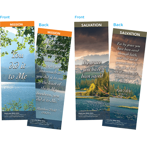 Bible Verse Bookmarks Variety Pack of 60 - Assortment 7