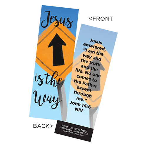 Children's Christian Bookmark, Jesus is the Way, John 14:6 - Pack of 25 - Christian Bookmarks