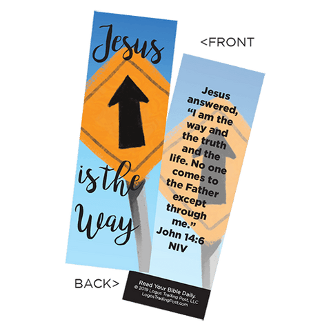 Children's Christian Bookmark, Jesus is the Way, John 14:6 - Pack of 25 - Christian Bookmarks