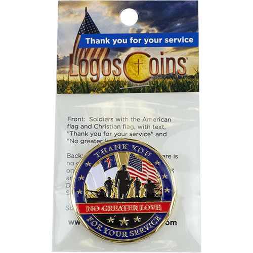 Thank You for Your Service Christian Coin - John 15:13