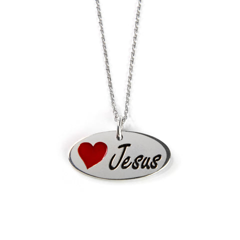 Written on my Heart - Jesus Sterling Silver Pendant