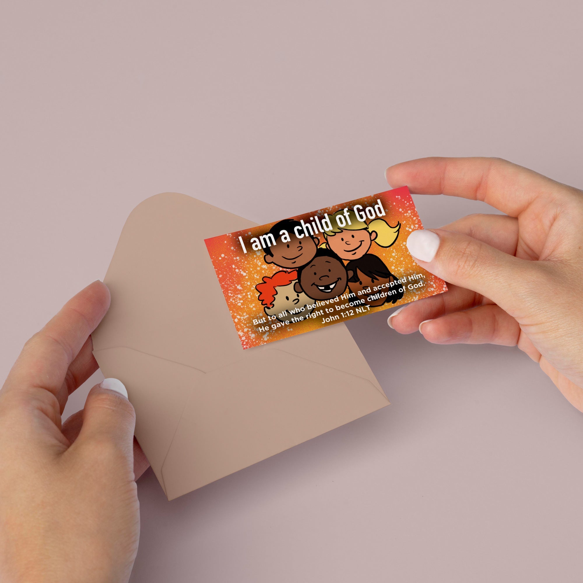 Children and Youth, Pass Along Scripture Cards, I am a Child of God, John 1:12, Pack of 25