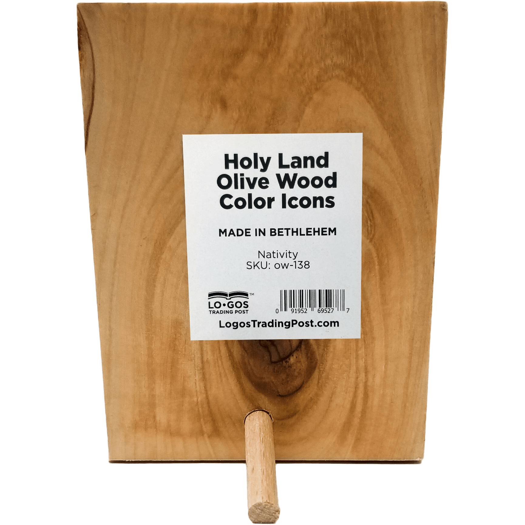 Nativity Scene Olive Wood Color Icon