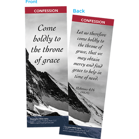 Come Boldly to the Throne of Grace Bookmarks, Pack of 25 - Christian Bookmarks