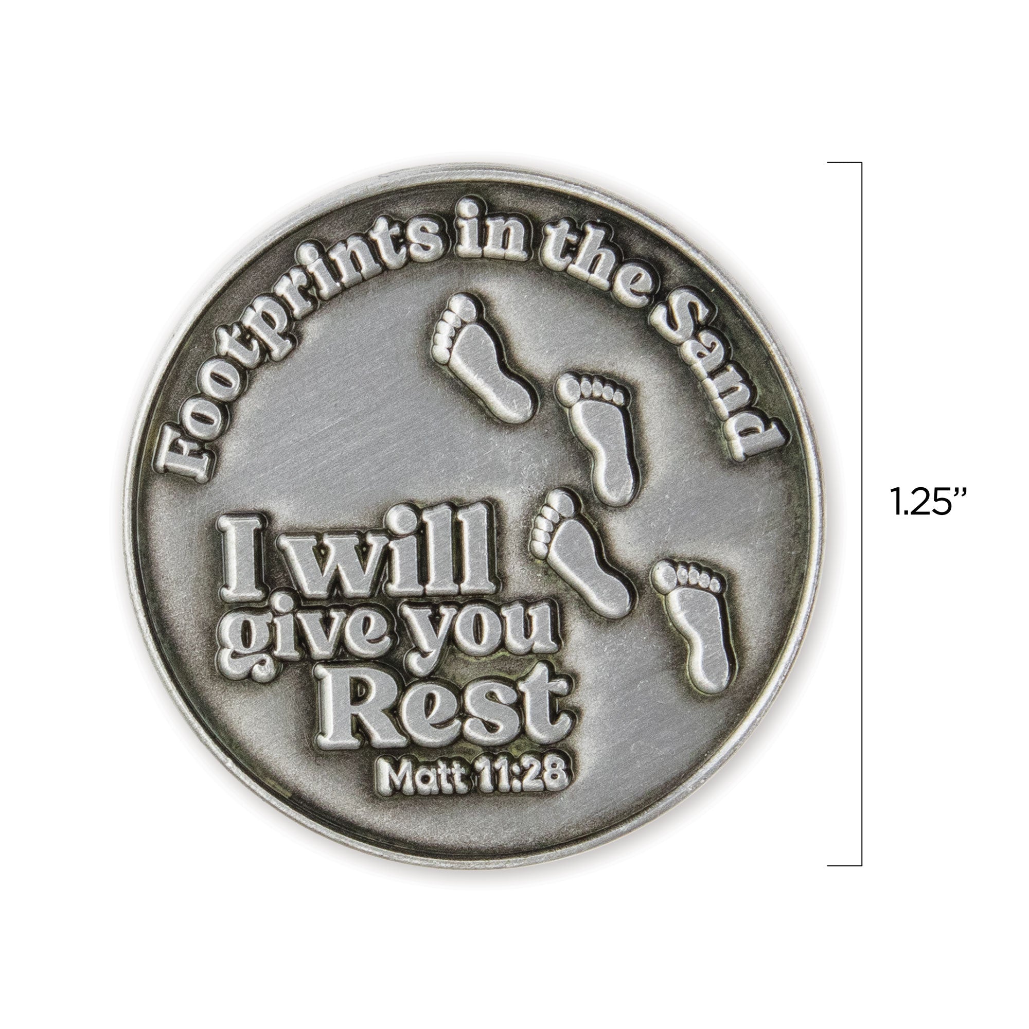 Footprints in the Sand Love Expression Coin