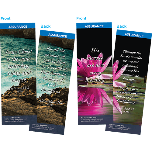 Bible Verse Bookmarks Variety Pack of 60 - Assortment 1