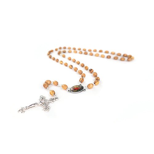 Jesus the Good Shepherd Olive Wood Rosary