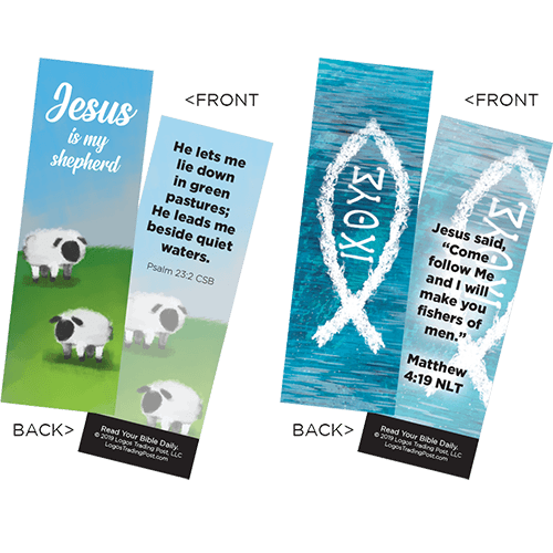 Children's Memory Verse Bookmarks, Variety Pack of 60 - Assortment 1