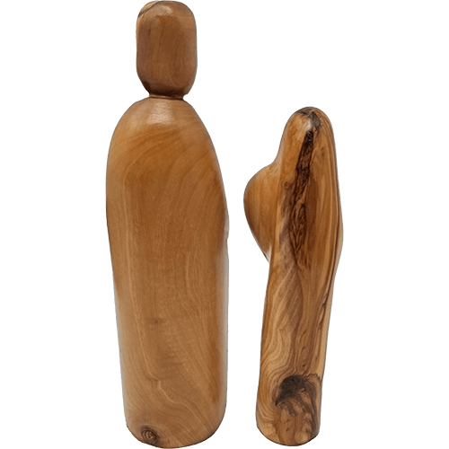 Olive Wood Holy Family Nested- 2 piece