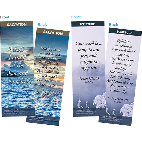 Bible Verse Bookmarks Variety Pack of 60 - Assortment 4