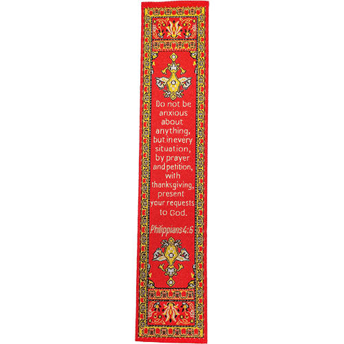 silky soft fabric bible verse bookmark #4