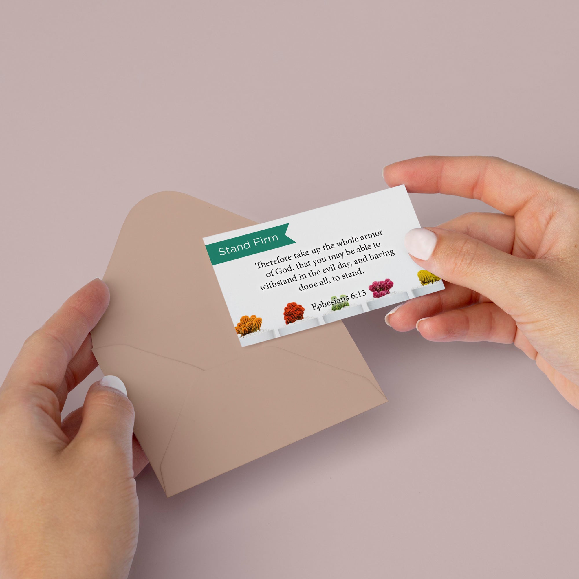 Pass Along Scripture Cards, Stand Firm, Eph, 6:13, Pack 25