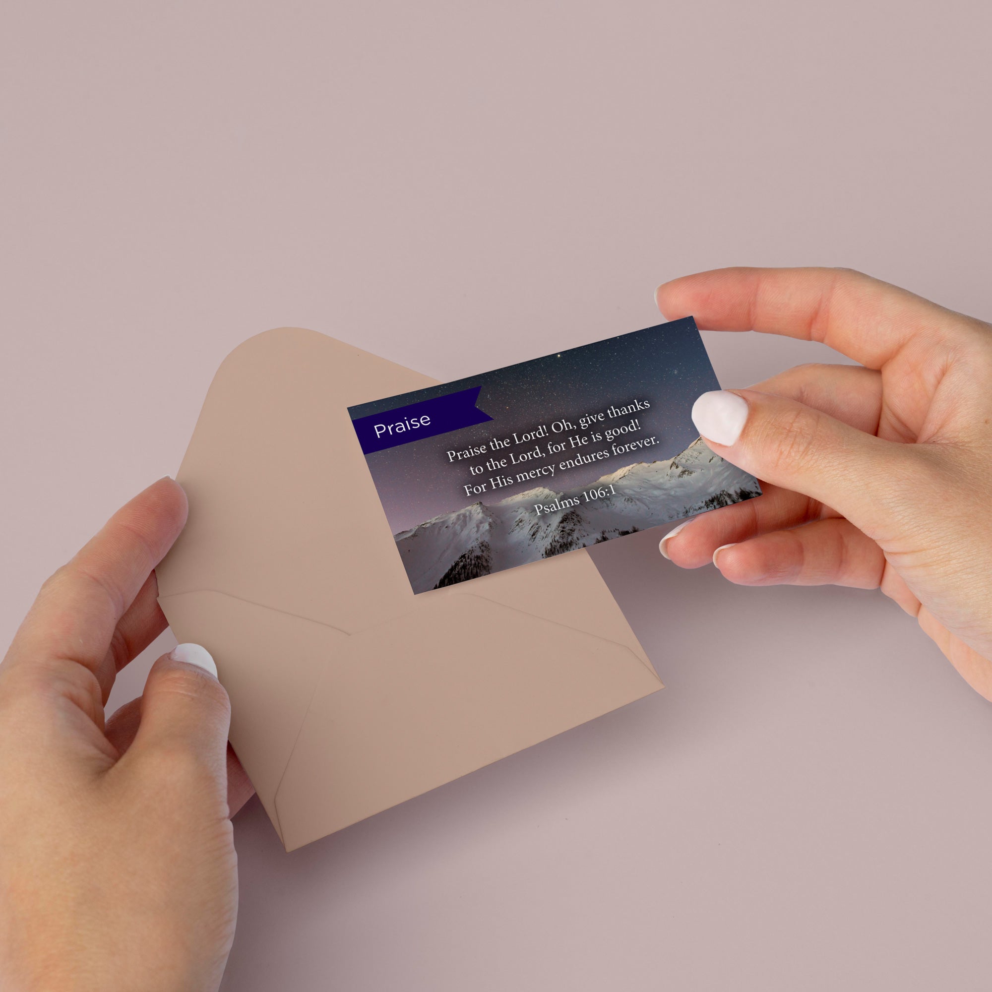 Pass Along Scripture Cards, Praise, Psalms 106:1, Pack 25