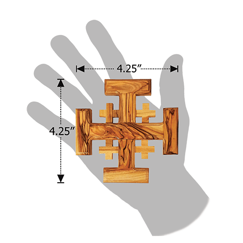 Jerusalem Wall Cross - Medium dimensions