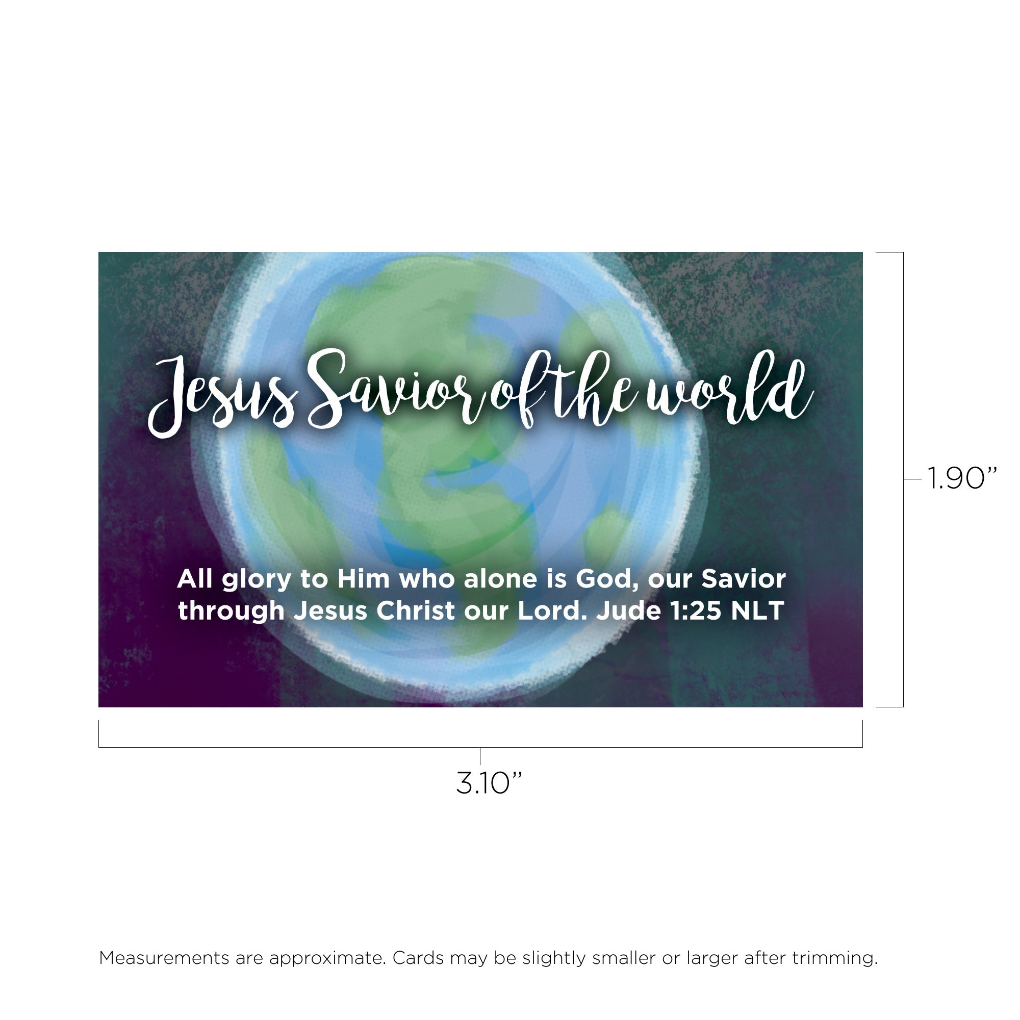 Children's Pass Along Scripture Cards - Jesus, Savior of the World, Pack of 25