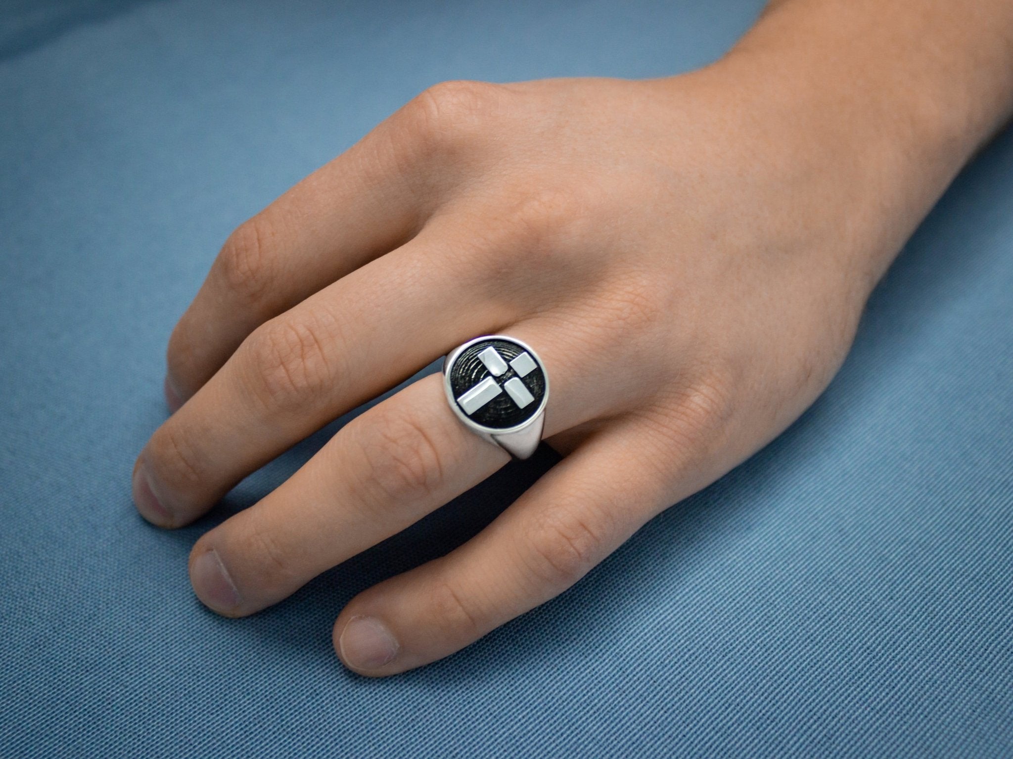 Logos Jewelry - In His Image, Sterling Ring (Mens) - Logos Trading Post, Christian Gift