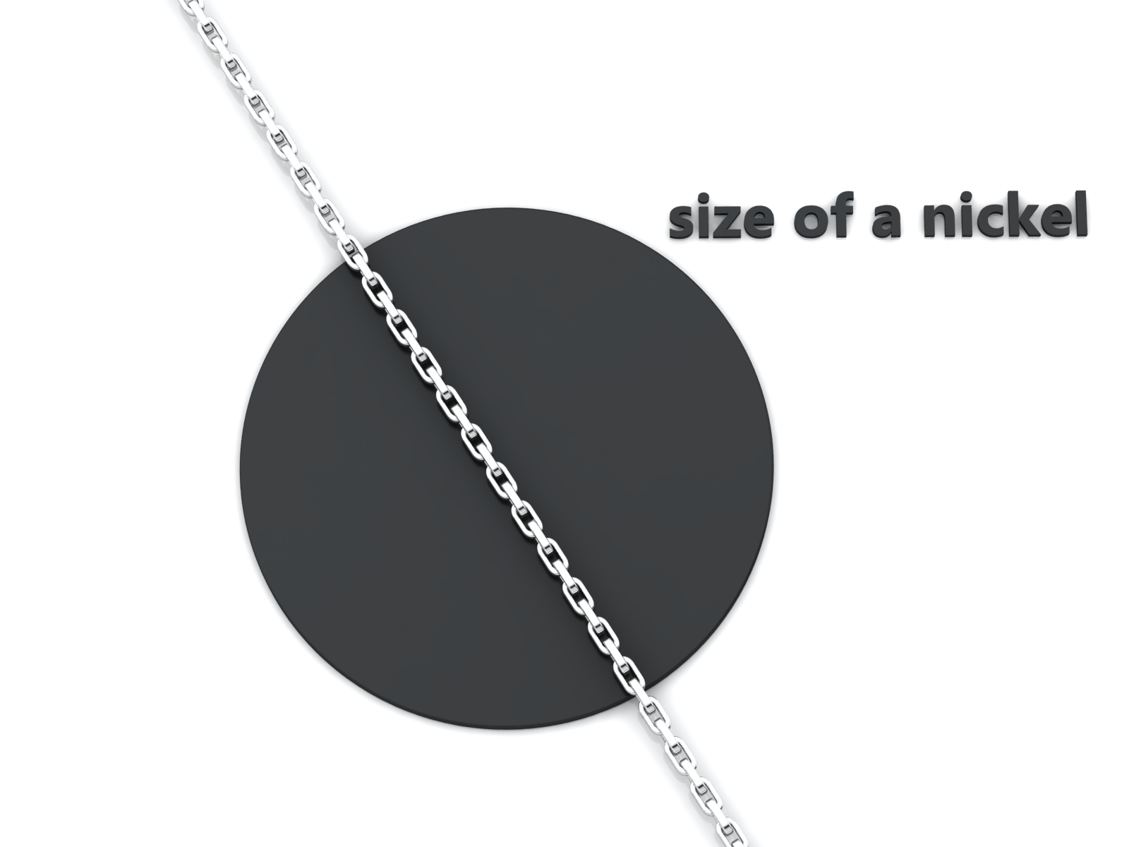 Cable Heavy (1.75mm) Sterling Silver Chain, 18", 20", 24", 30"