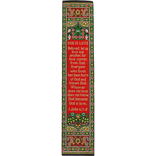 single silky soft fabric bible verse bookmark