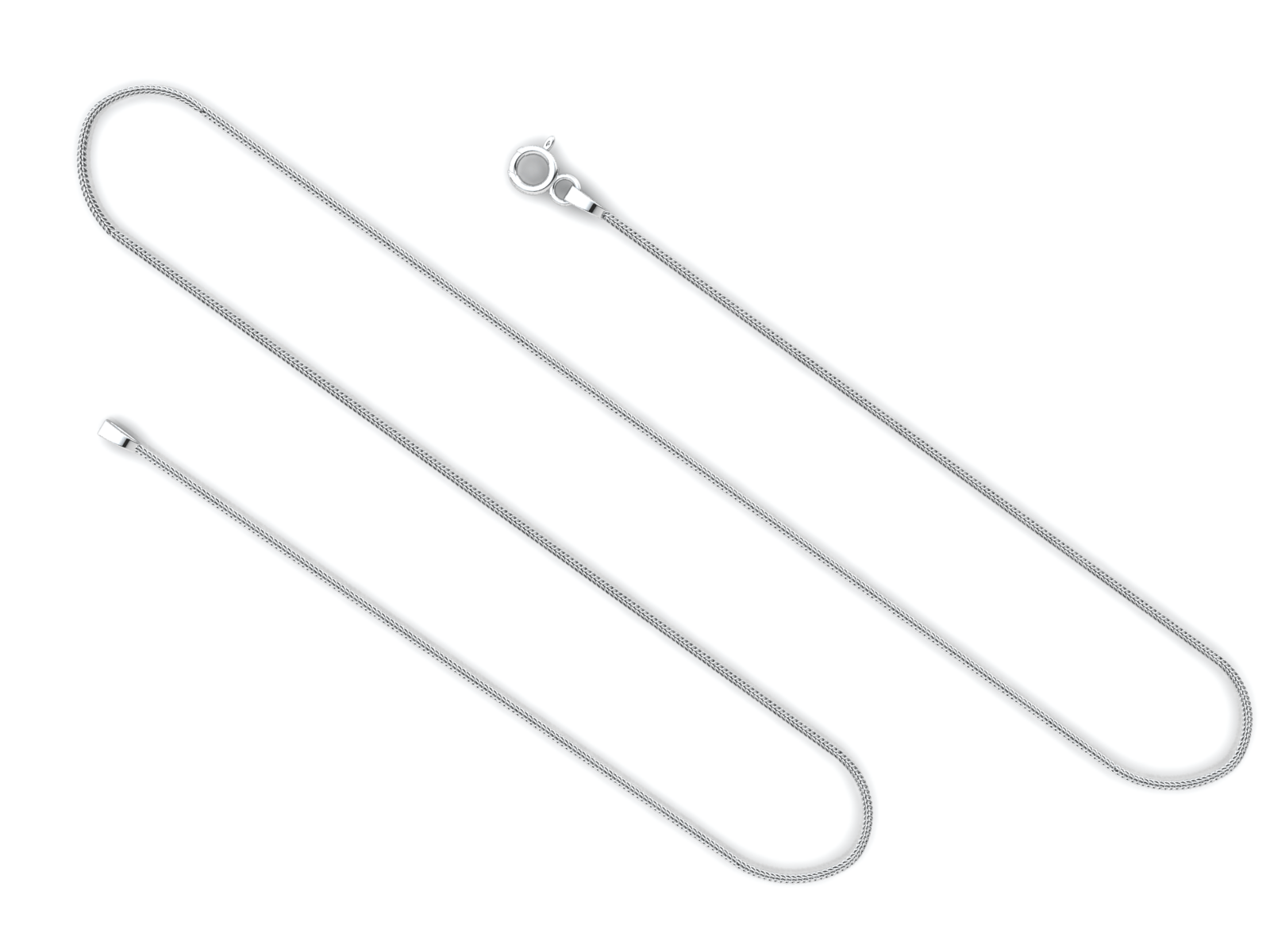 Snake (1.5mm) Sterling Silver Chain, 18", 20", 24", 30"