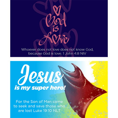 Children's Pass Along Pocket Scripture Card Variety Pack of 60 - Assortment 5