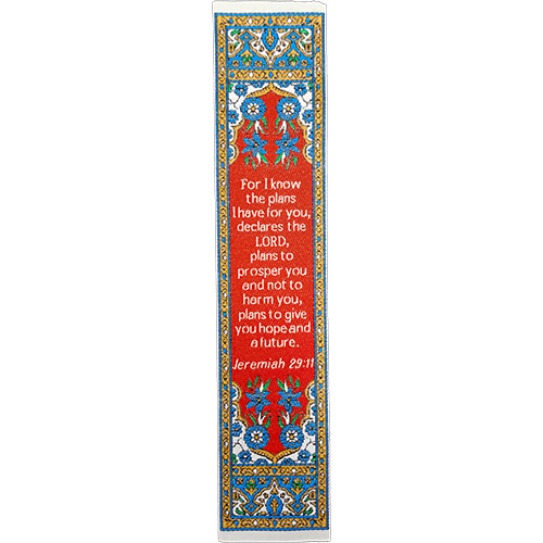 silky soft fabric bible verse bookmark #4