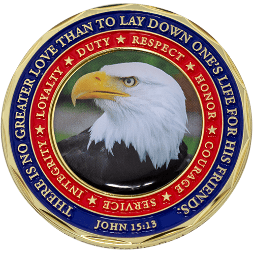 Thank You for Your Service Christian Coin - John 15:13