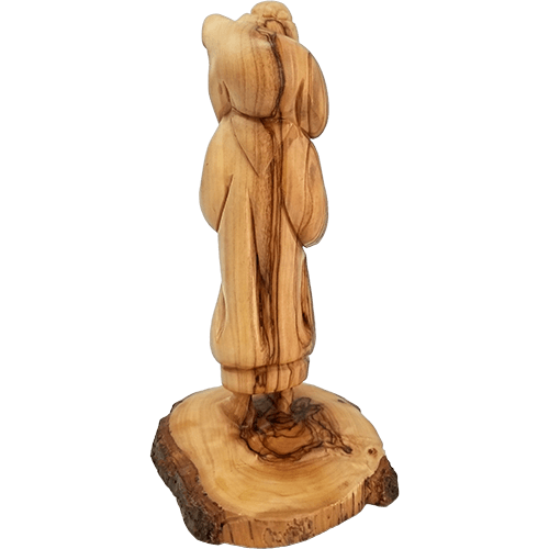 Holy Land Olive Wood Statue - Shepherd Boy King David