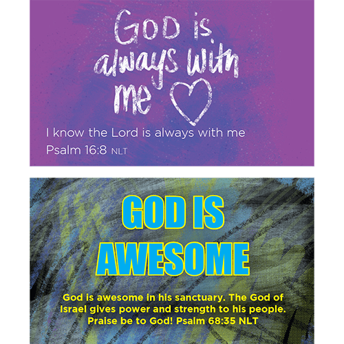 Children's Pass Along Pocket Scripture Card Variety Pack of 60 - Assortment 4