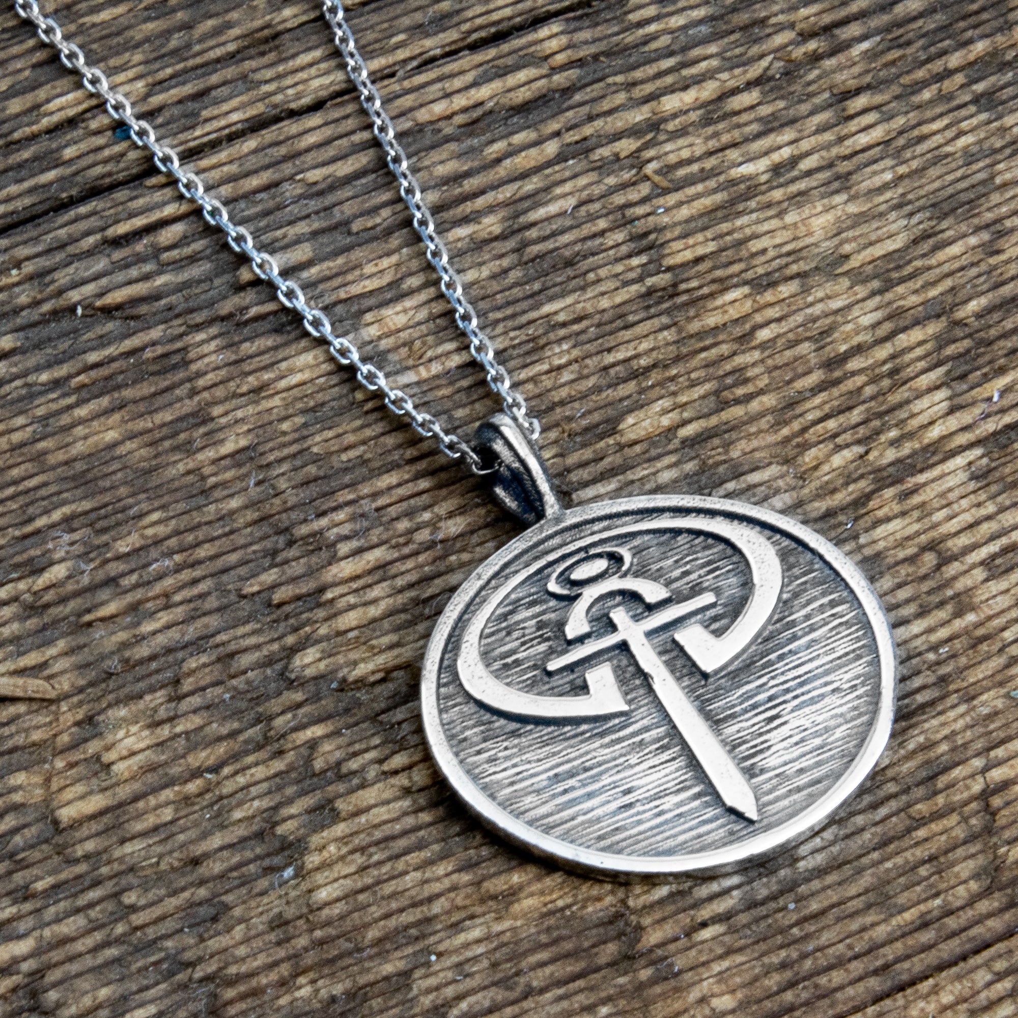 Women's The Journey Necklace Plain - Influencers Ministries 925 Sterling Silver Pendant Necklace and 18 Inch Sterling Silver Chain