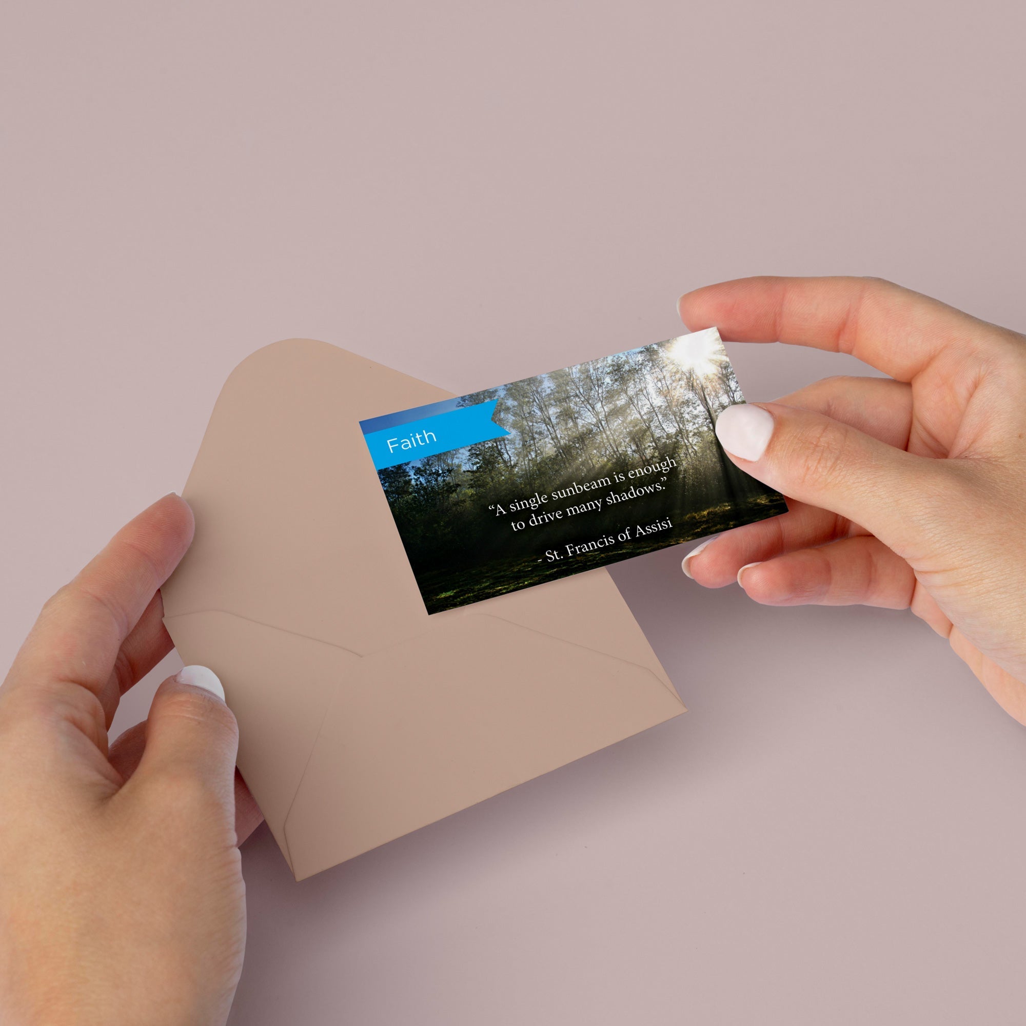 Faith, St. Francis, Pass Along Scripture Cards, Pack 25