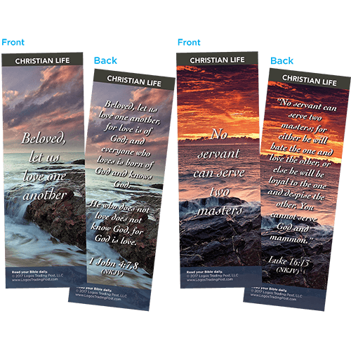 Bible Verse Bookmarks Variety Pack of 60 - Assortment 2