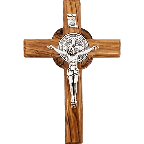 Saint Benedict 4.75" Wall Cross - Medium