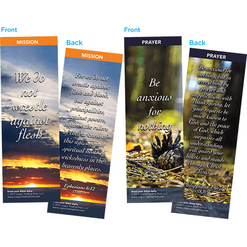 Bible Verse Bookmarks Variety Pack of 60 - Assortment 2