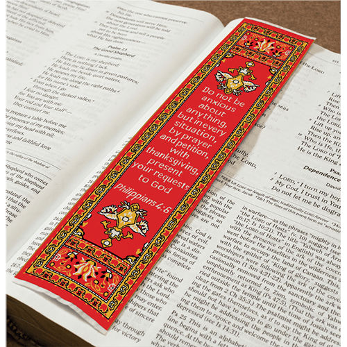 Logos Bookmark - Be Anxious for Nothing - Philippians 4:6