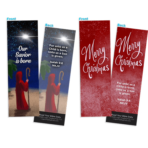 Christmas Spirit Bookmark Variety Pack Assortment, Holiday Season Special