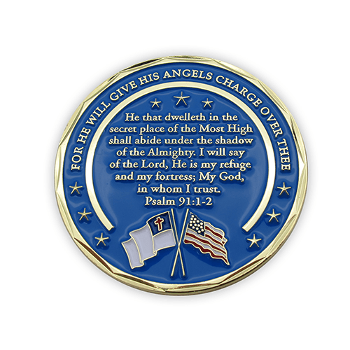 Medical Doctor Gold Plated Challenge Coin - Psalm 91